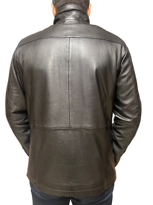 Geci Barbati Piele Iarna Negru ID-4561-Negru