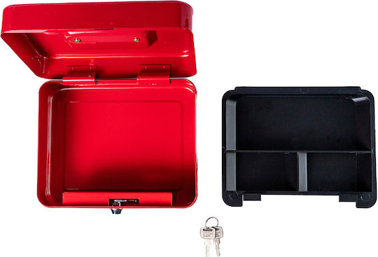 Kassenschrank mit Schloss CB1 Rot