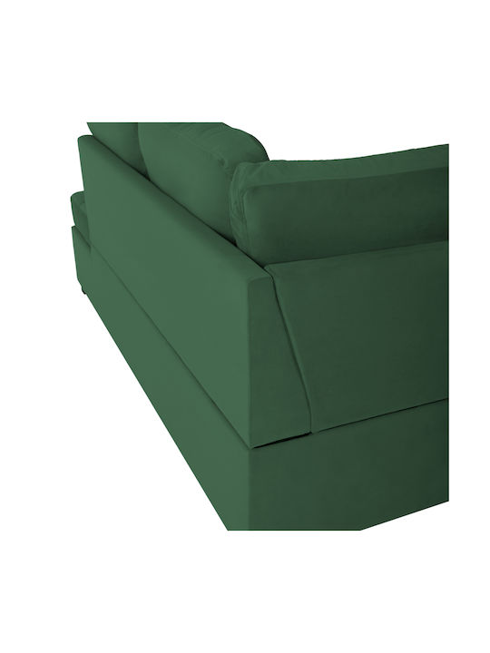 Jade Colțar Canapea Pat Cu Colțul Din Dreapta Catifea Chiparos 250x180x88cm