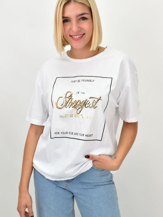 Damen T-Shirt Weiß