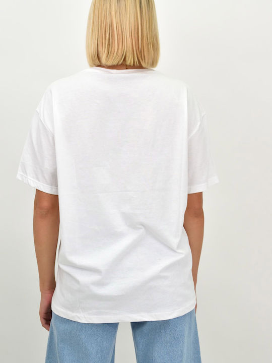 Дамски T-shirt Бял