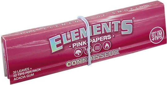 Elements Connoisseur Foițe de Țigări Rulate Slim King Size 32 foi 1buc