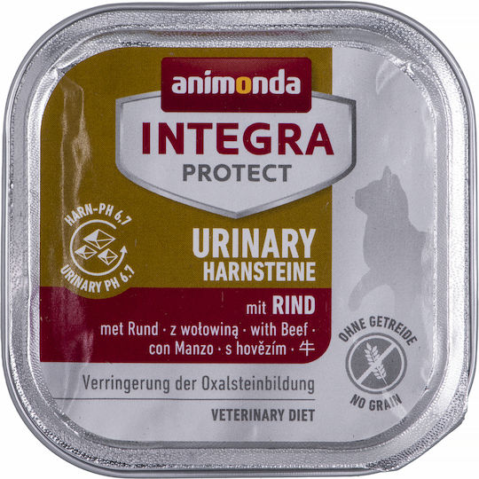 Animonda Integra Protect Harnsteine Wet Food for Adult Cats in Trays with Pork 100gr