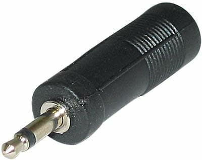 Valueline AC-004 Конвертор 3.5mm мъжки към 6.3mm женски Черен 1бр