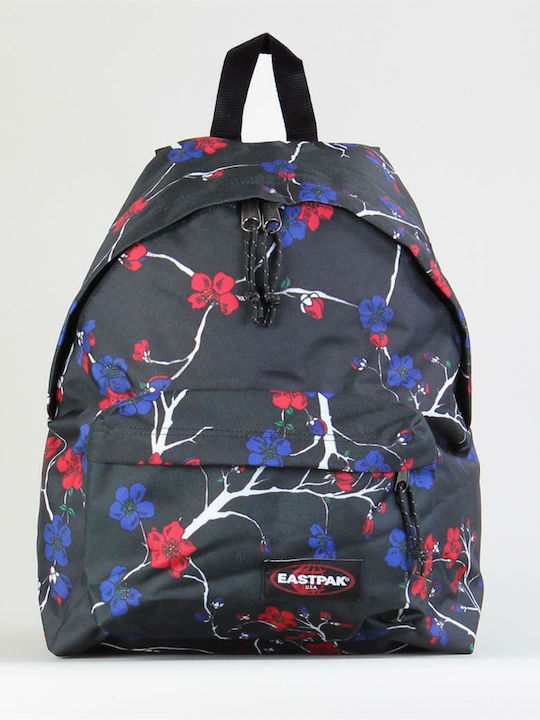 Eastpak Padded Pak'r Awesome Blossom Teasel Tangle Σχολική Τσάντα Πλάτης Γυμνασίου - Λυκείου σε Μαύρο χρώμα 24lt