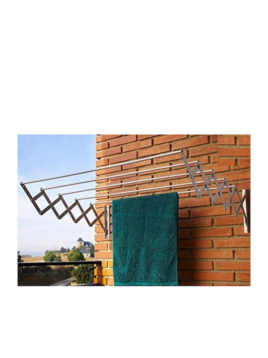 Aluminum Folding Wall Mounted Balcony Railings with Hanging Length 6m