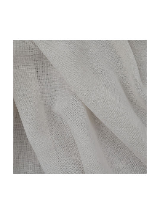 Saray Home Κουρτίνα με Τρέσα Λευκή 300x280εκ.