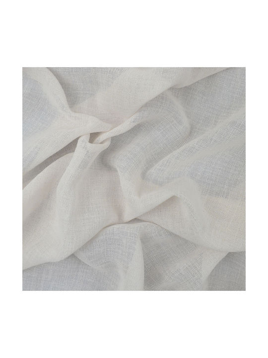 Saray Home Vorhang mit Bleistiftfalten Weiß 140x280cm