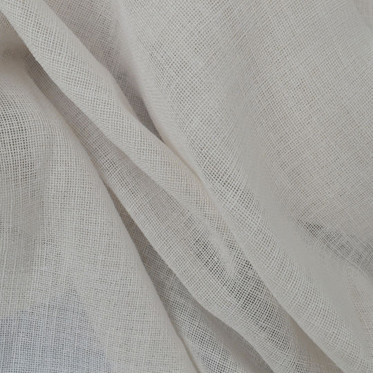Saray Home Κουρτίνα με Τρέσα Λευκή 300x280εκ.