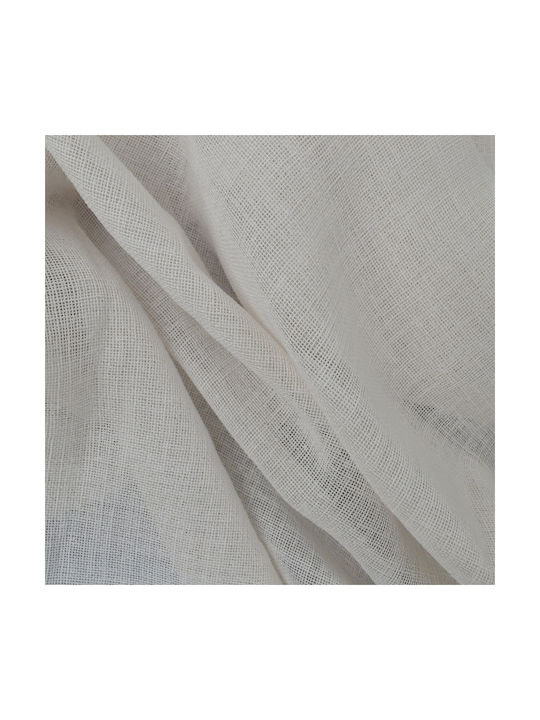 Saray Home Vorhang mit Bleistiftfalten Weiß 140x280cm