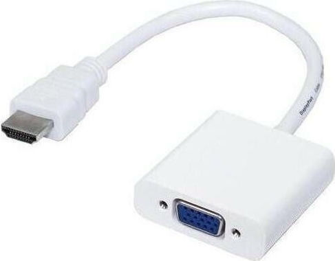 DeTech HDMI Male to VGA Female Converter White 1 Piece