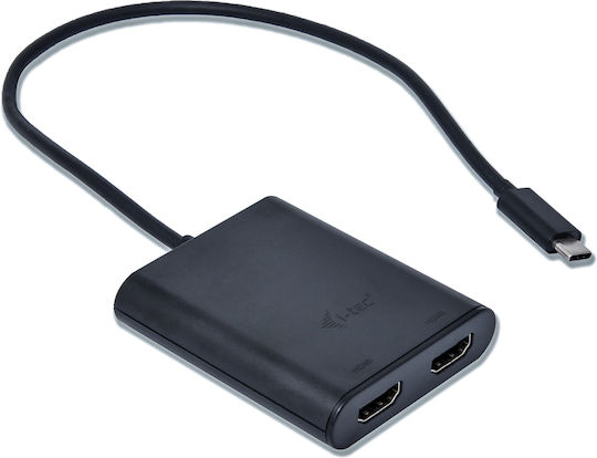 i-tec Converter USB-C male to HDMI female 2pcs C31DUAL4KHDMI