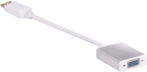Club3D Μετατροπέας DisplayPort male σε VGA female Λευκό 1τμχ CAC-2003
