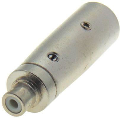 Comp Converter XLR male to RCA female Silver 5pcs 01.095.0053