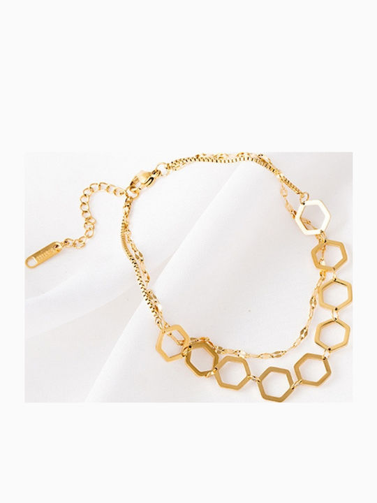 Callajewels Επιχρυσωμένη Αλυσίδα Ποδιού από Ατσάλι