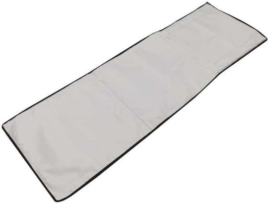 ikonka Șezlong De Plajă Gri Pliabil Din Plastic 150x47x48cm