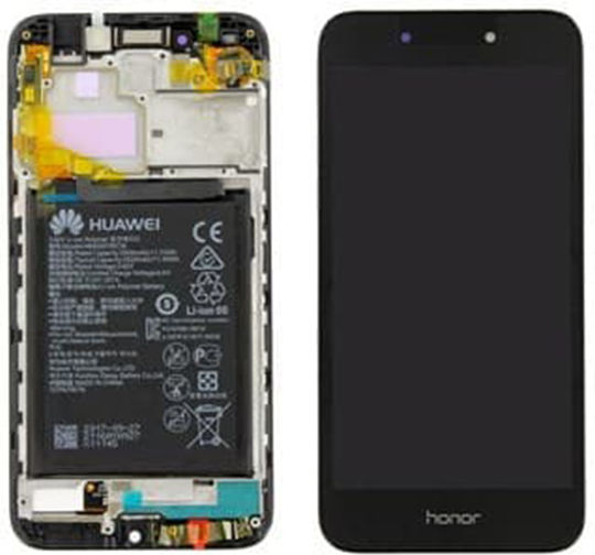 Huawei Οθόνη με Μηχανισμό Αφής και Πλαίσιο για Honor 6a (Γκρι)