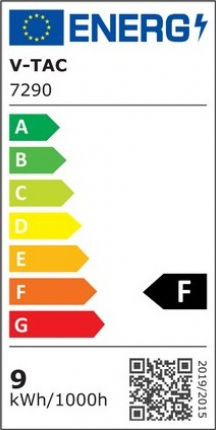 V-TAC VT-2129 Λάμπες LED 9W 112mm για Ντουί E27 και Σχήμα A60 Φυσικό Λευκό 806lm 2τμχ