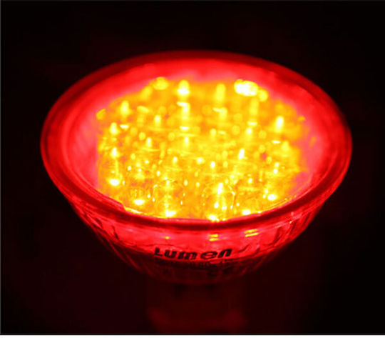 Adeleq LED Bulb 1.4W for Socket GU10 and Shape PAR16 Red 130lm