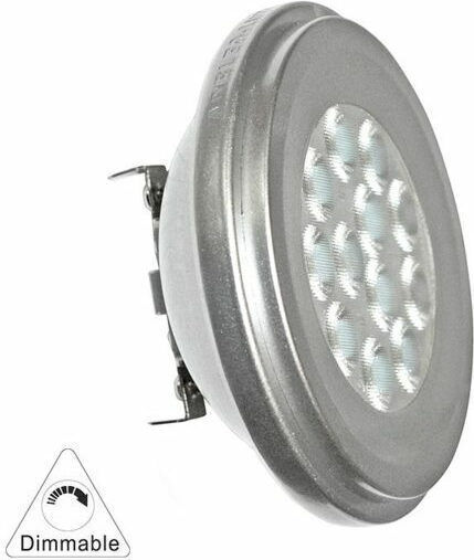 Adeleq LED крушка 12W 110mm за фасунга G53 и форма AR111 Неутрално бяло 870лм Димируем