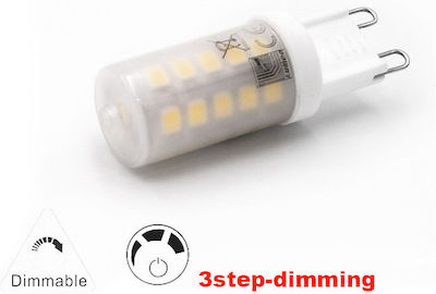 Adeleq LED Bulbs for Socket G9 Cool White 350lm Dimmable 1pcs