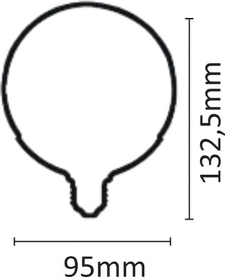 Inlight Becuri LED pentru Soclu E27 și Formă G95 Alb rece 1250lm 1buc