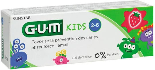 GUM Kids Baby Toothpaste For 2+ Years With Strawberry Flavor 50ml