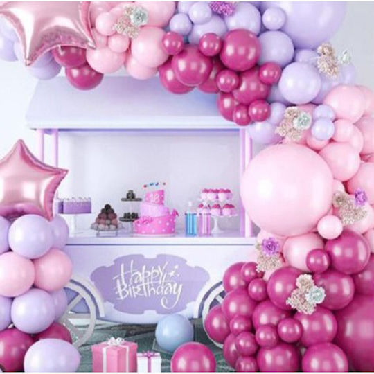 Komposition mit 110 Luftballons Latex Bunte