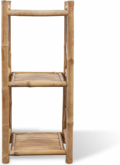 Βιβλιοθήκη Γνήσιο Χρώμα Μπαμπού 35x35x81εκ.
