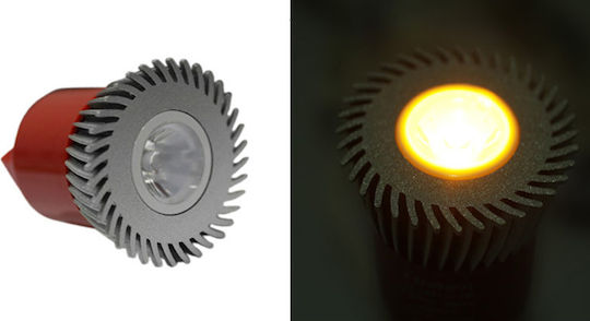 Adeleq Λάμπα LED 3W για Ντουί GU5.3 και Σχήμα MR16 Πορτοκαλί