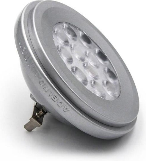 Adeleq LED крушка 12W 110mm за фасунга G53 и форма AR111 Хладно бяло 880лм Димируем
