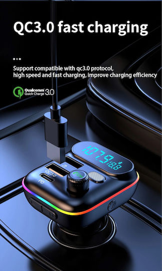 Andowl FM предавател за кола C29 с Bluetooth