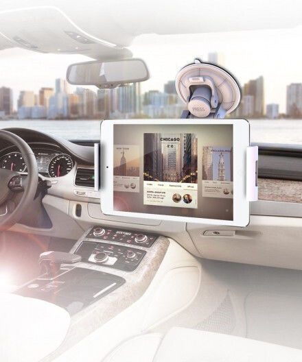 Reflecta Tabula Car WS Поставка за Мобилен Телефон за Кола с регулируеми куки Сребриста