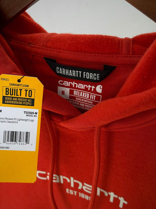 Sweatshirt mit Kapuze Rot