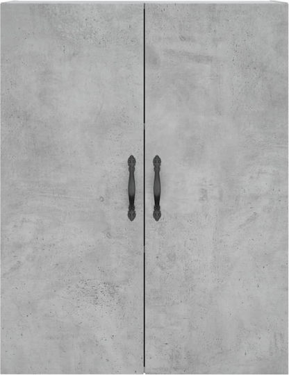 Dulap De Depozitare Pentru Birou Din Lemn Gri 69.5x34x180cm