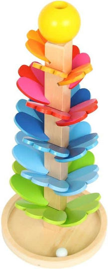 Goki Babyspielzeug Kugelspiel - Die Pagode aus Holz mit Sounds für 36++ Monate