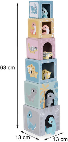Mamabrum Cub De Activitate Dinosaur Box Din Lemn Pentru 12+ Luni
