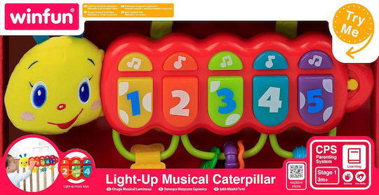 MG Toys Musikinstrument Melodische Raupe mit Musik, Licht und Geräuschen für 0++ Monate