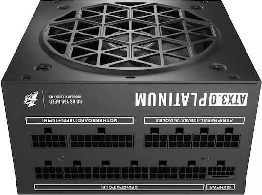 1STPLAYER NGDP1000 1000W Μαύρο Τροφοδοτικό Υπολογιστή Full Modular 80 Plus Platinum