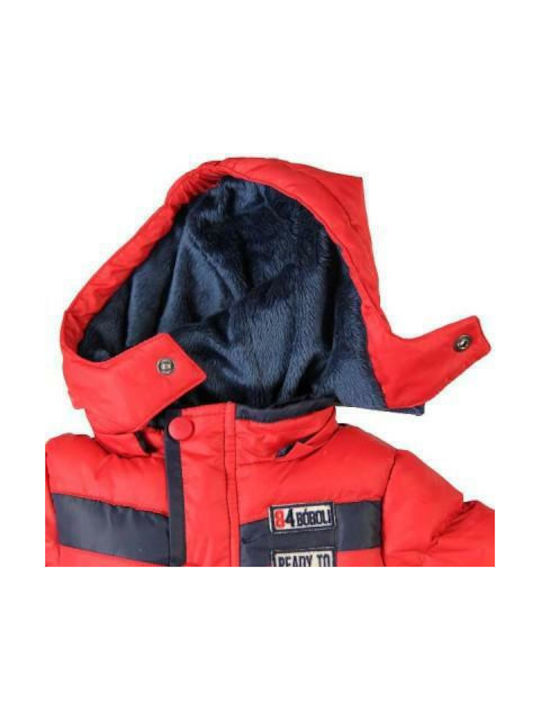 Boboli Kinderjacke Kurz mit Kapuze Rot