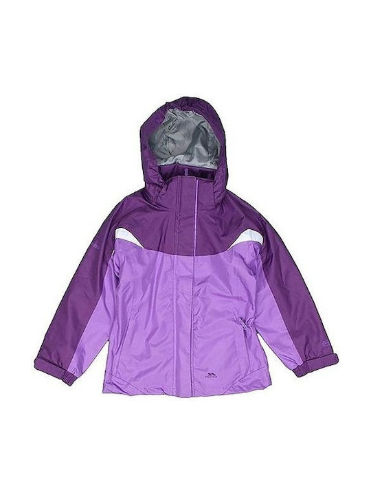 Trespass Kids Sports Jacket short Hooded Purple