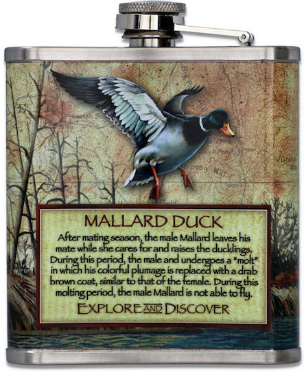 Hip Flask Stainless Steel Brown Flask 210ml
