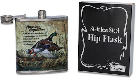 Hip Flask Stainless Steel Brown Flask 210ml