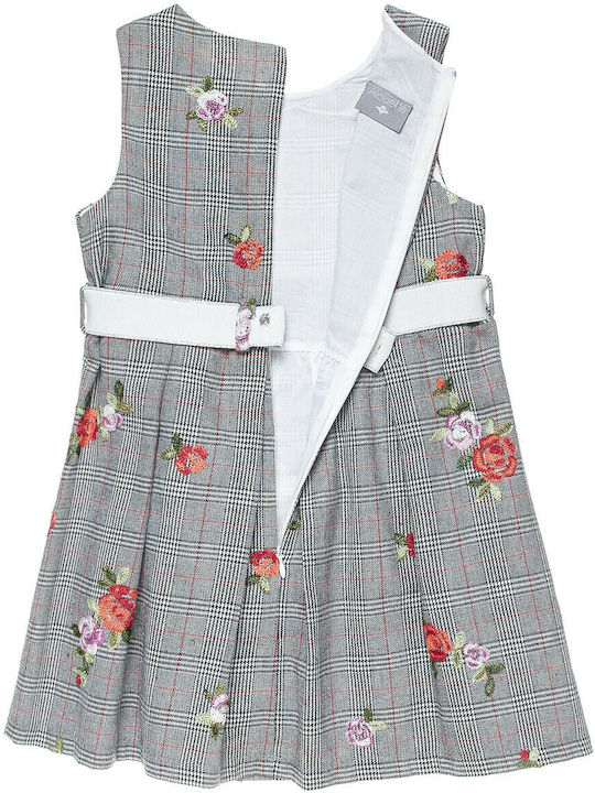 Alouette Kids Dress Checked Sleeveless Gray 00941824_0012