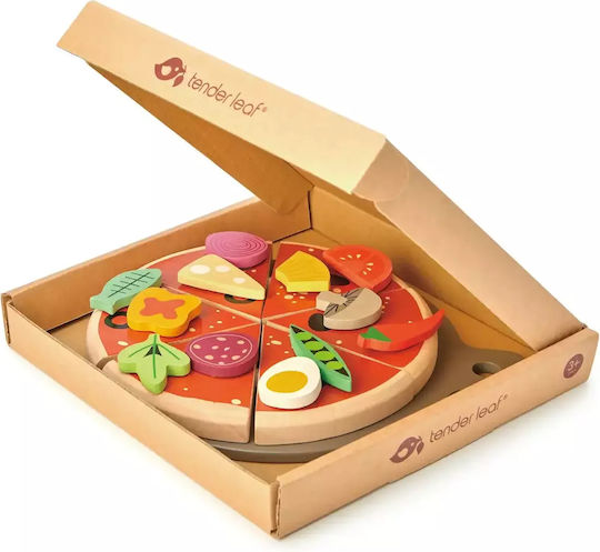 Tender Leaf Toys Holz Pizza Für Kinder Ab 3 Jahren 19 Stück
