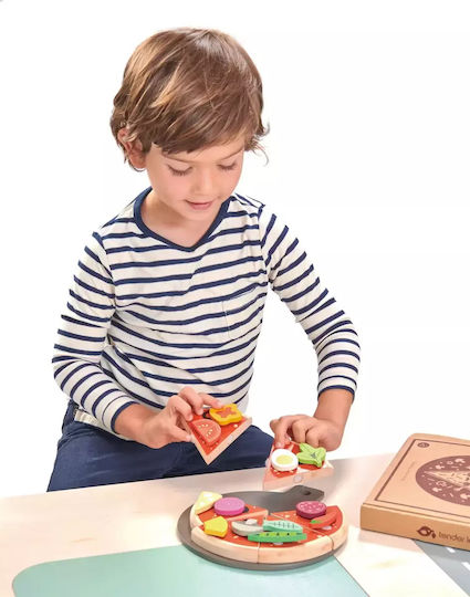 Tender Leaf Toys Holz Pizza Für Kinder Ab 3 Jahren 19 Stück