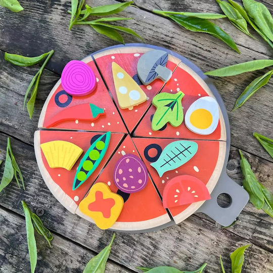 Tender Leaf Toys Holz Pizza Für Kinder Ab 3 Jahren 19 Stück