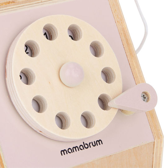 Mamabrum Joc de imitație Telefon Retro din lemn pentru 3+ ani ani