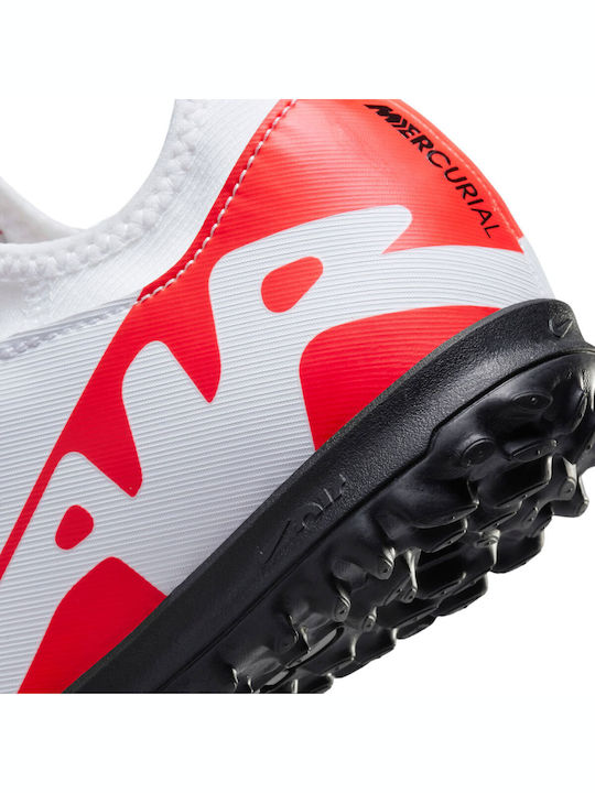 Παιδικά Ποδοσφαιρικά Παπούτσια Mercurial Vapor 15 Academy Rasen mit Socke ohne Schnürsenkel Bright Crimson / White / Black