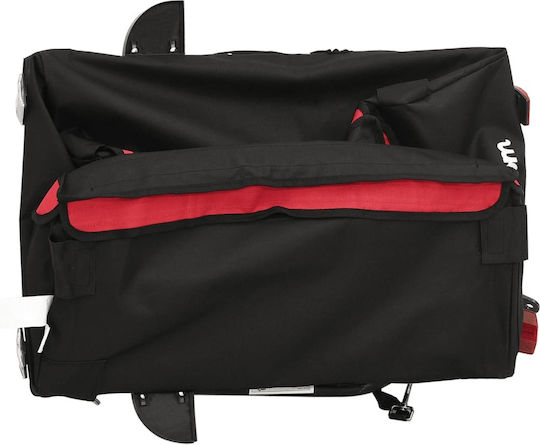Vidaxl Anhänger Fahrradzubehör Schwarz Rot 30 Kilo Eisen